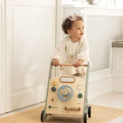 Sebra Houten Loopwagen - Blauw Online