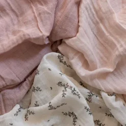 Sebra Hydrofiele Doeken Set - Powder Blossom Rose - 3 Stuks Hot