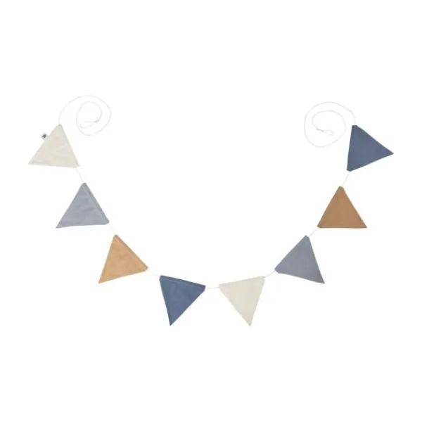 Sebra Stoffen Vlaggenlijn - Forest Lake Blue Discount