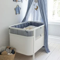 Sebra Stoffen Vlaggenlijn - Forest Lake Blue Discount