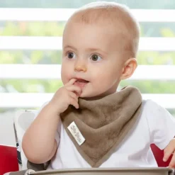 Silly Billyz Towel Bandana Bibs Taupe Sale