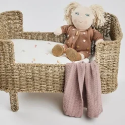 Smallstuff Poppendekentje - Fishbone Knit - Powder Discount