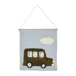 Smallstuff Wanddecoratie - Dogs Driving - 37x33 cm Clearance