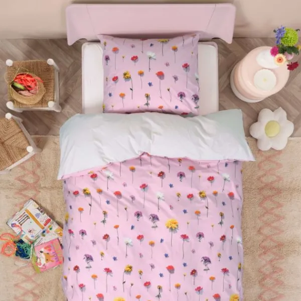 Snurk Bloom Dekbedovertrek – 200 x 200/220 cm – Pink Online