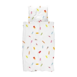 Snurk Dekbedovertrek - Popsicles - 140x200/220 cm - Wit Online