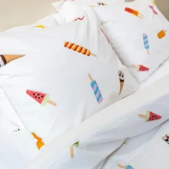 Snurk Dekbedovertrek - Popsicles - 140x200/220 cm - Wit Online