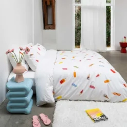 Snurk Dekbedovertrek - Popsicles - 140x200/220 cm - Wit Online
