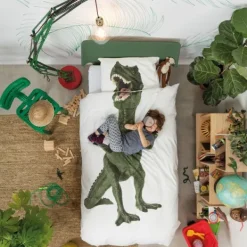 Snurk Dino Dekbedovertrek 140 x 200/220 cm Best