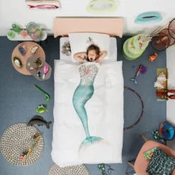 Snurk Mermaid Dekbedovertrek 140 x 200/220 cm Online