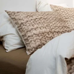 Snurk Twirre Flanel Dekbedovertrek - 140 x 200/220 cm - Sand Beige Hot