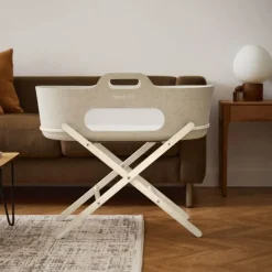Snuz SnüzBaskit Moses Basket + Stand Set - Dove/Light Grey/Grey