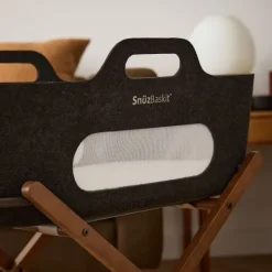 Snuz SnüzBaskit Moses Basket + Stand Set - Dove/Light Grey/Grey