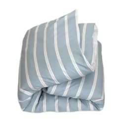 Studio Ditte Dekbedovertrek Lintjes - 140 x 220 cm - Steenblauw Discount