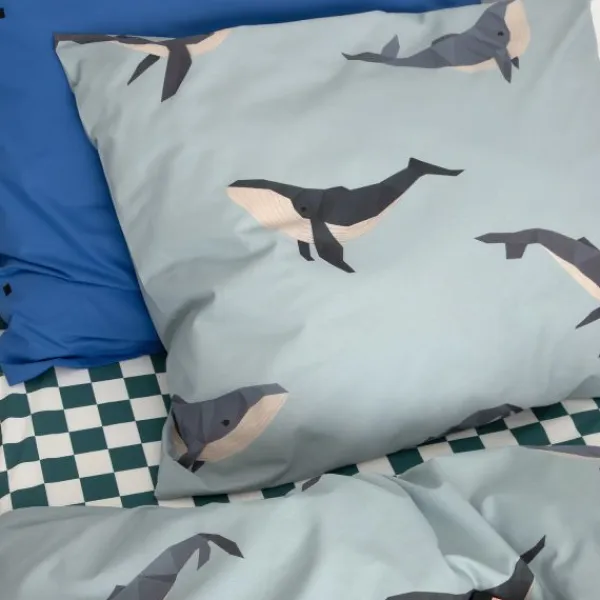 Studio Ditte Dekbedovertrek - Walvis - Junior 120 x 150 Cm Hot
