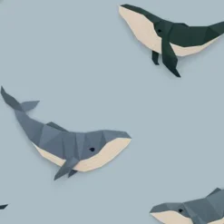 Studio Ditte Dekbedovertrek - Walvis - Junior 120 x 150 Cm Hot