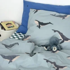 Studio Ditte Dekbedovertrek - Walvis - Junior 120 x 150 Cm Hot