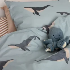 Studio Ditte Dekbedovertrek - Walvis - Junior 120 x 150 Cm Hot