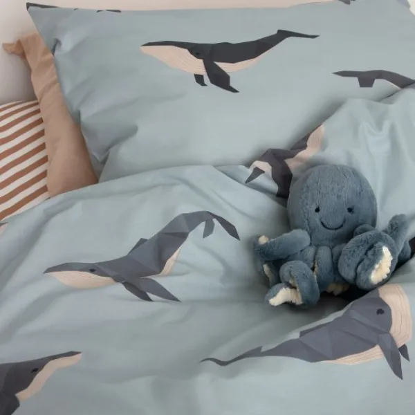 Studio Ditte Dekbedovertrek - Walvis - Junior 120 x 150 Cm Hot