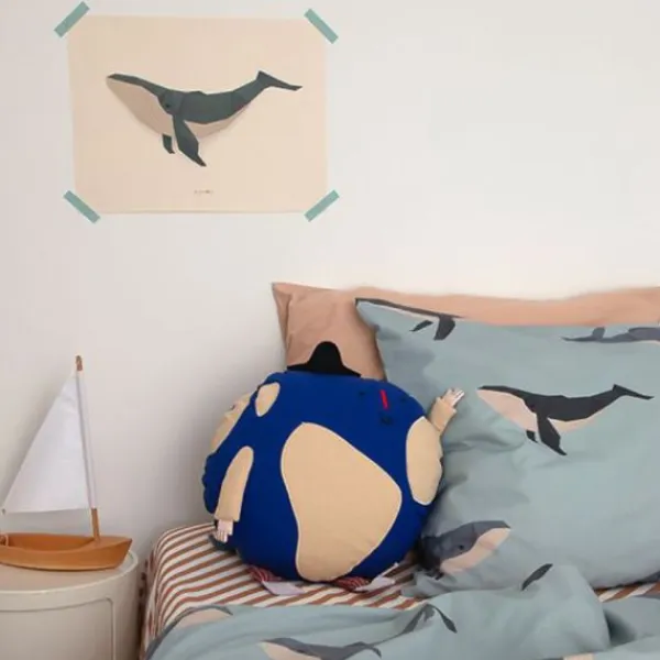 Studio Ditte Dekbedovertrek - Walvis - Junior 120 x 150 Cm Hot