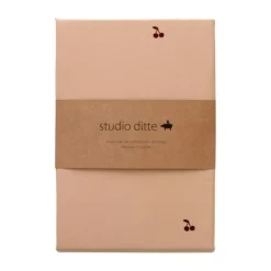 Studio Ditte Red Cherries Dekbedovertrek Nude 140 x 200 cm New