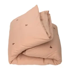 Studio Ditte Red Cherries Dekbedovertrek Nude 140 x 200 cm New