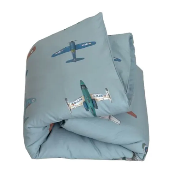 Studio Ditte Vliegtuigjes Dekbedovertrek - 140 x 220 cm - Lichtblauw Online