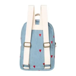 Studio Noos Mini Rugzak - Denim Hearts Discount