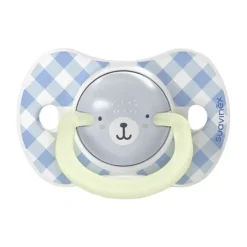 Suavinex Fopspeen - Wild & Free SX Pro - 0‑6Mnd - 2 Stuks - Silicone - Grijs Glow In The Dark Hot