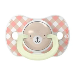 Suavinex Fopspeen - Wild & Free SX Pro - 0‑6Mnd - 2 Stuks - Silicone - Grijs Glow In The Dark Hot