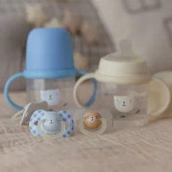 Suavinex Fopspeen - Wild & Free SX Pro - 0‑6Mnd - 2 Stuks - Silicone - Grijs Glow In The Dark Hot