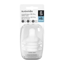 Suavinex SX Pro Flesspenen Symmetrisch - Slow Flow - 2 Stuks - Silicone Best