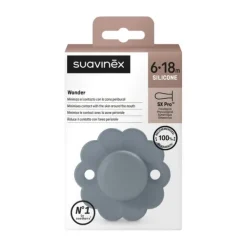 Suavinex Wonder SX Pro Fopspeen Symmetrisch - 6-18Mnd - Raw Umber Hot