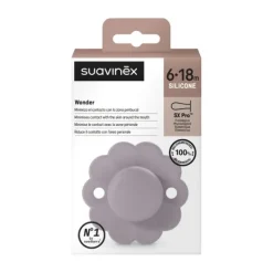 Suavinex Wonder SX Pro Fopspeen Symmetrisch - 6-18Mnd - Raw Umber Hot