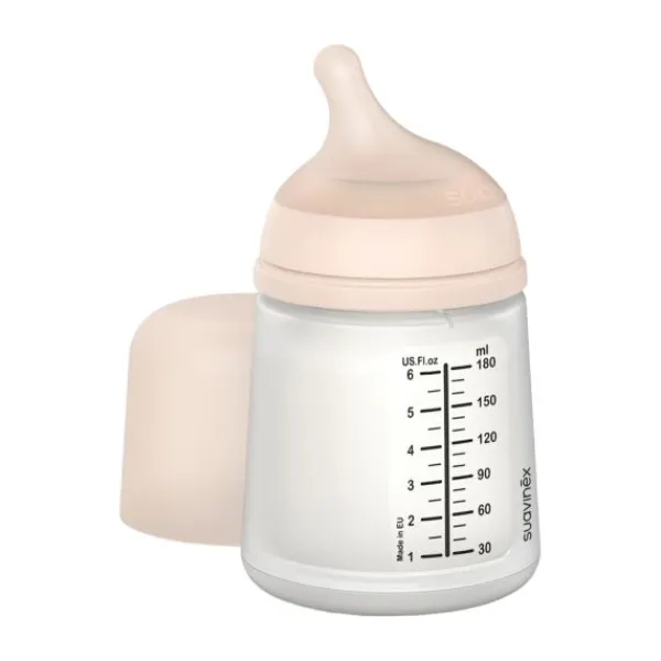 Suavinex Zero Zero Anti-Koliek Fles Borstvoeding - One Size - 180ml - Light New