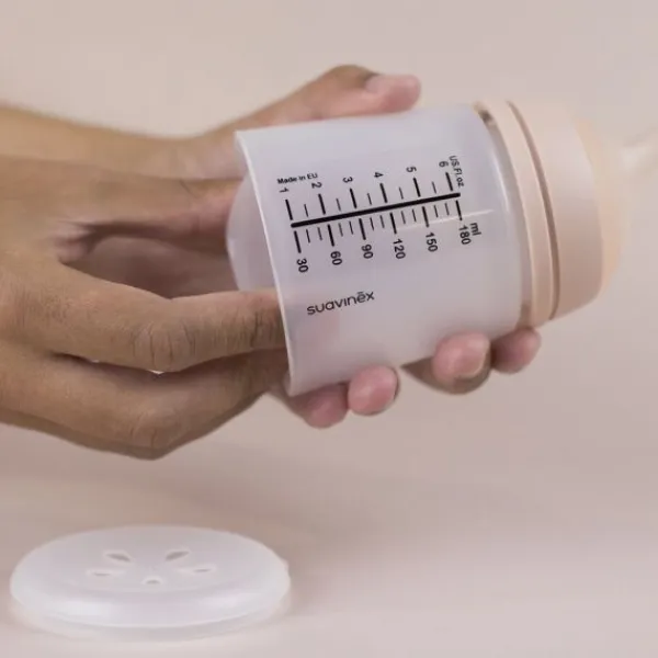 Suavinex Zero Zero Anti-Koliek Fles Borstvoeding - One Size - 180ml - Light New