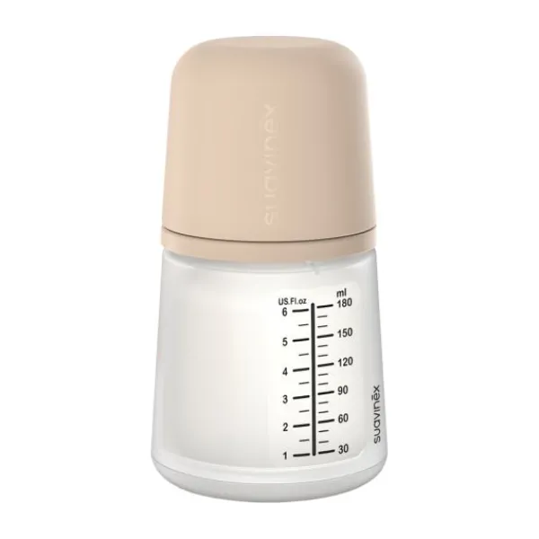 Suavinex Zero Zero Anti-Koliek Fles Borstvoeding - One Size - 180ml - Light New