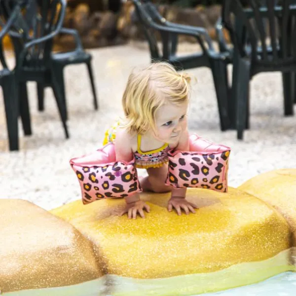 Swim Essentials Leopard Zwembandjes Rose Gold 0-24 Mnd Hot