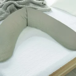 Theraline - Voedingskussen Met Hoes - Muslin - Taupe