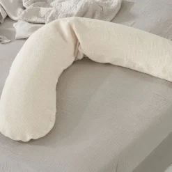 Theraline Gebreid Katoen Voedingskussen Nevel Blauw Outlet