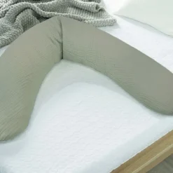 Theraline Hoes Voedingskussen - Muslin - Light Grey Hot