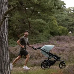 Thule Urban Glide 3 Kinderwagen 4-in-1 - Mid Blue | Thule Maple Autostoeltje - Mid Blue | Thule Alfi Isofix Base Best