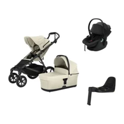 Thule Urban Glide 4 Kinderwagen 2-in-1 - Beige | Thule Maple Autostoeltje | Thule Alfi Isofix Base Online