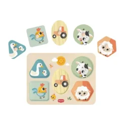 Tiny Love Farmers Funday Muziek Puzzel - Hout New
