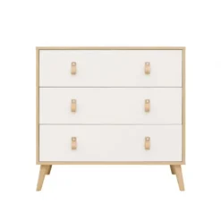 ToiToiKids Jort Commode met Laden - Wit/Naturel