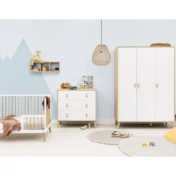 ToiToiKids Jort Commode met Laden - Wit/Naturel New