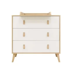 ToiToiKids Jort Commode met Laden - Wit/Naturel New