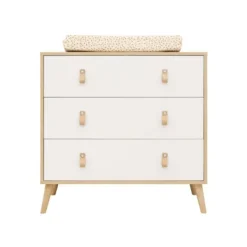 ToiToiKids Jort Commode met Laden - Wit/Naturel New