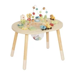 Tooky Toy Activiteitentafel - Hout - Naturel Discount