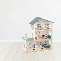 Tooky Toy Poppenhuis - Hout Clearance