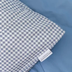 Town & Country Gingham Dekbedovertrek - 140 x 220 cm - Old Blue New